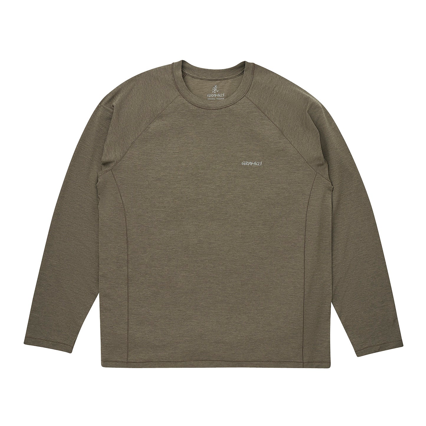 Gramicci - Winter Thermal L/S Crew - OLIVE HEATHER / Grøn - T-Shirts