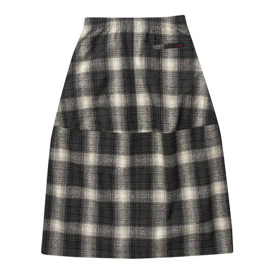 Wool Paneled Skirt