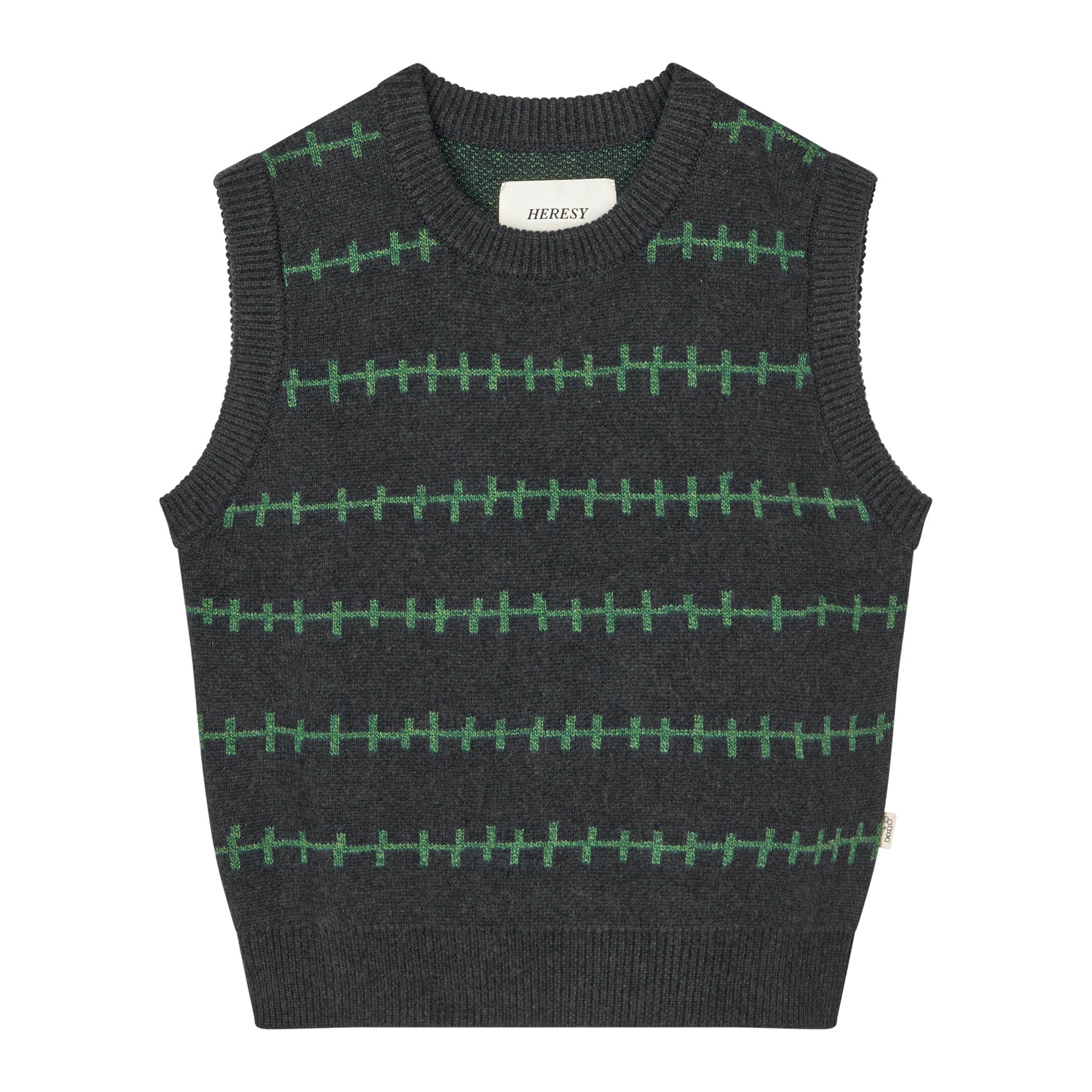 Heresy - Barb Vest - CHARCOAL / Grå - Strik
