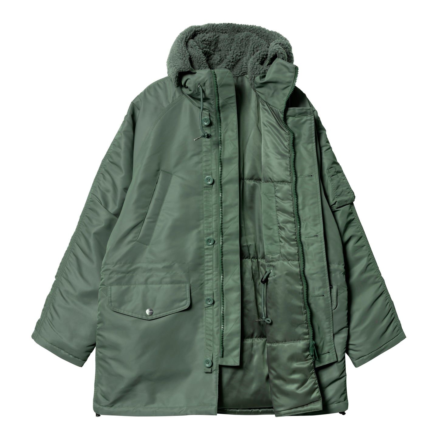 Carhartt WIP - Hooded Olten Parka - DUCK GREEN / Grøn - Jakker