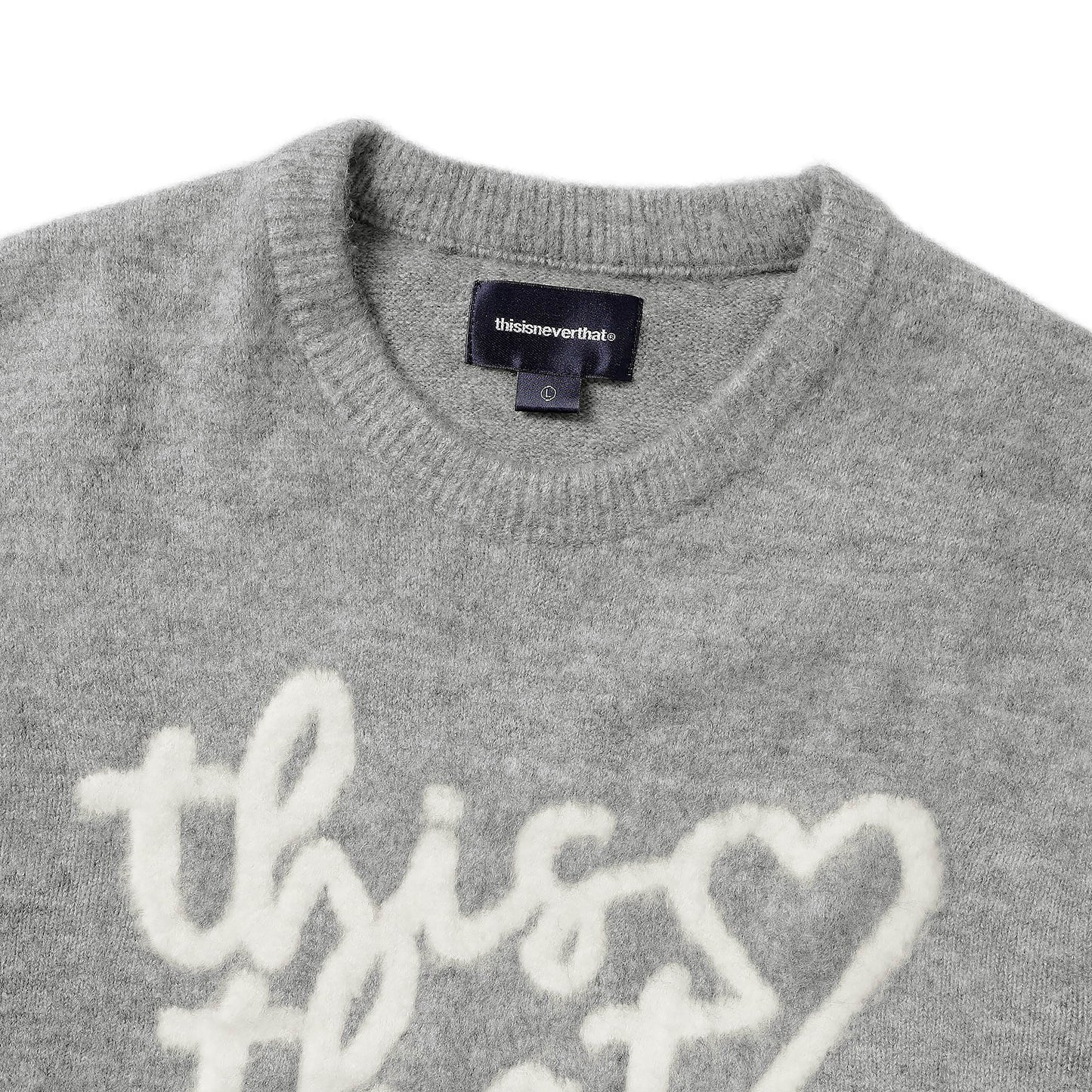 Heart Logo Knit Sweater