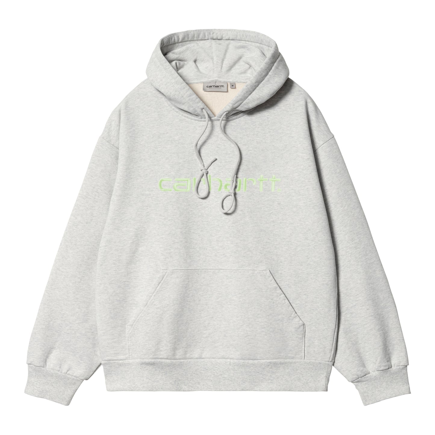 Carhartt WIP - Hooded Carhartt Sweat - ASH HEATHER / AIR GR / Grå - Sweatshirts