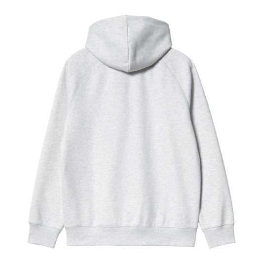 Carhartt WIP - Hooded Chase Jacket SS25 - ASH HEATHER / GOLD / Grå - Sweatshirts
