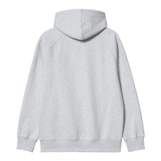 Carhartt WIP - Hooded Chase Sweat SS25 - ASH HEATHER / GOLD / Grå - Sweatshirts