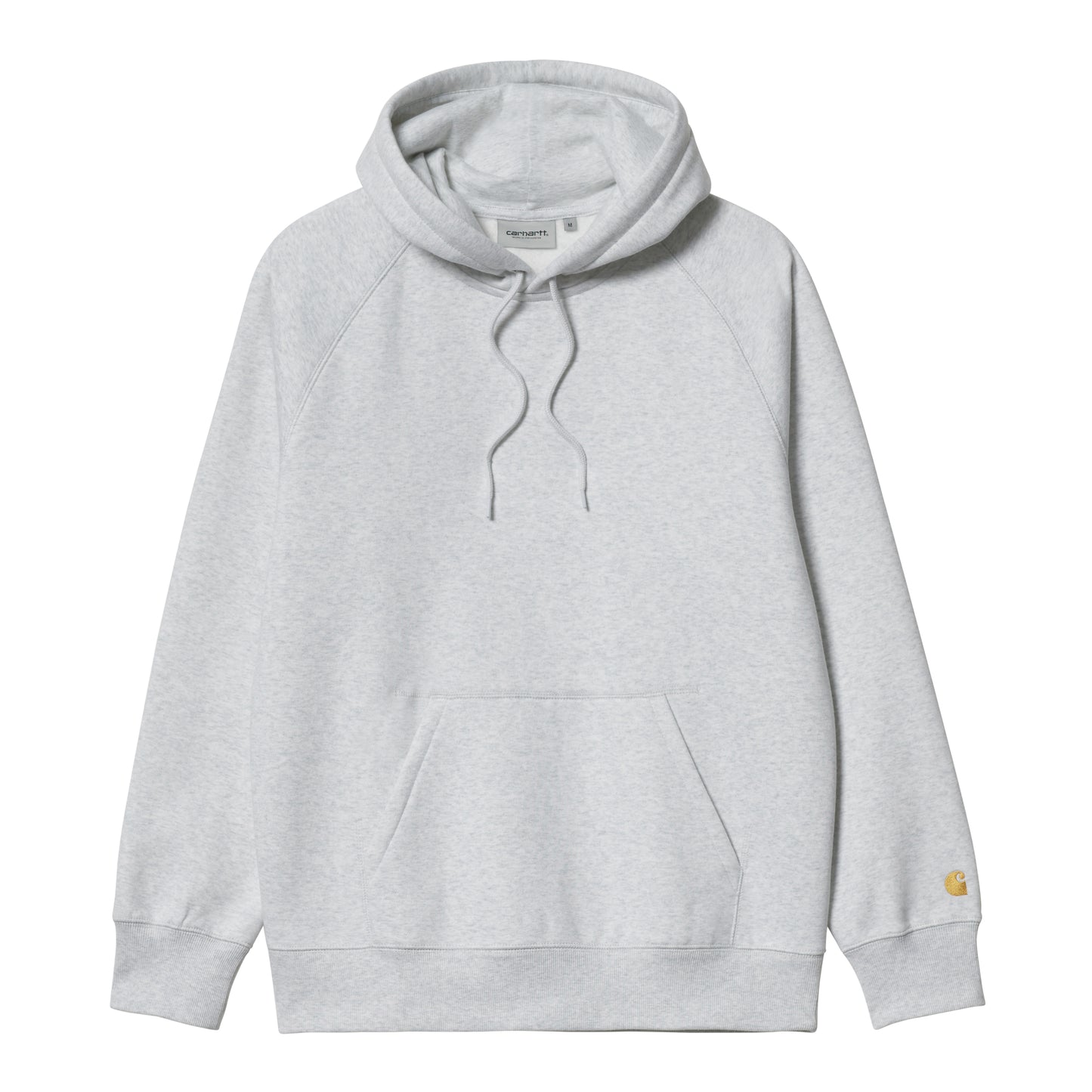 Carhartt WIP - Hooded Chase Sweat SS25 - ASH HEATHER / GOLD / Grå - Sweatshirts