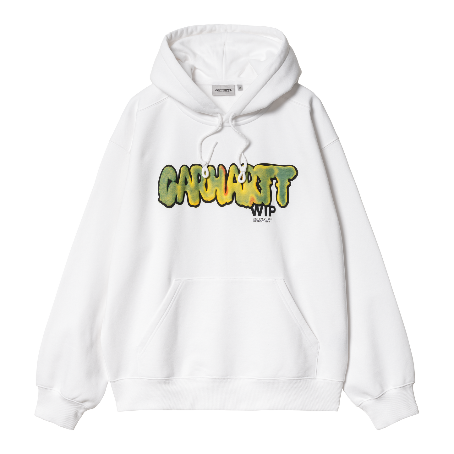 Carhartt WIP - Hooded Drip Sweat - WHITE / Hvid - Sweatshirts
