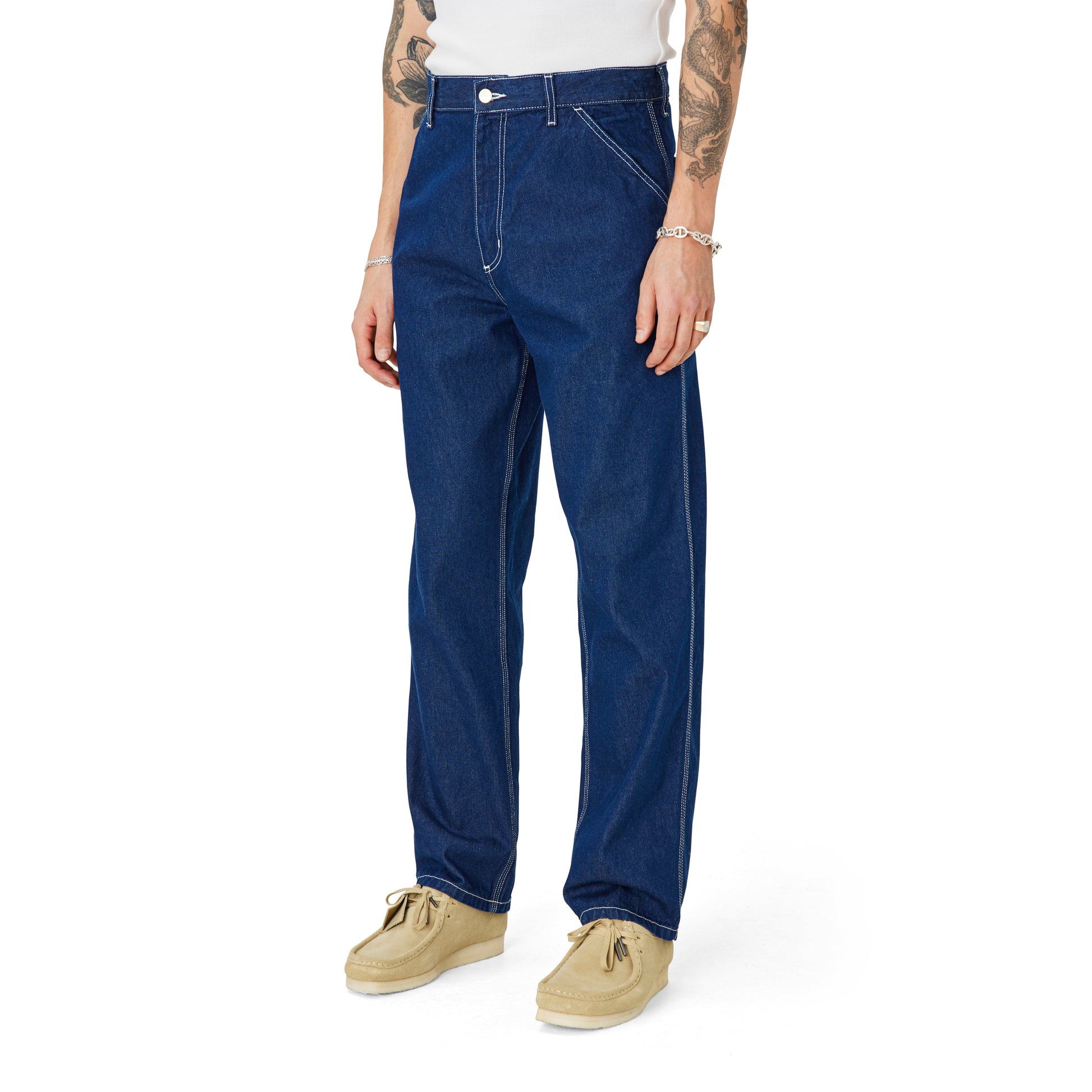 Carhartt WIP - Simple Pant Norco - BLUE ONE WASH / Blå - Bukser