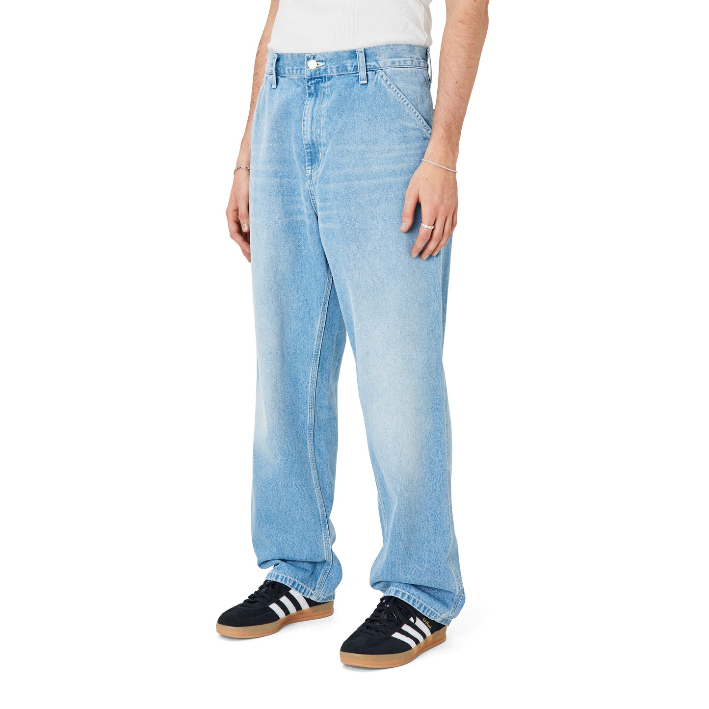 Carhartt WIP - Simple Pant Norco - BLUE LIGHT TRUE WASH / Blå - Bukser
