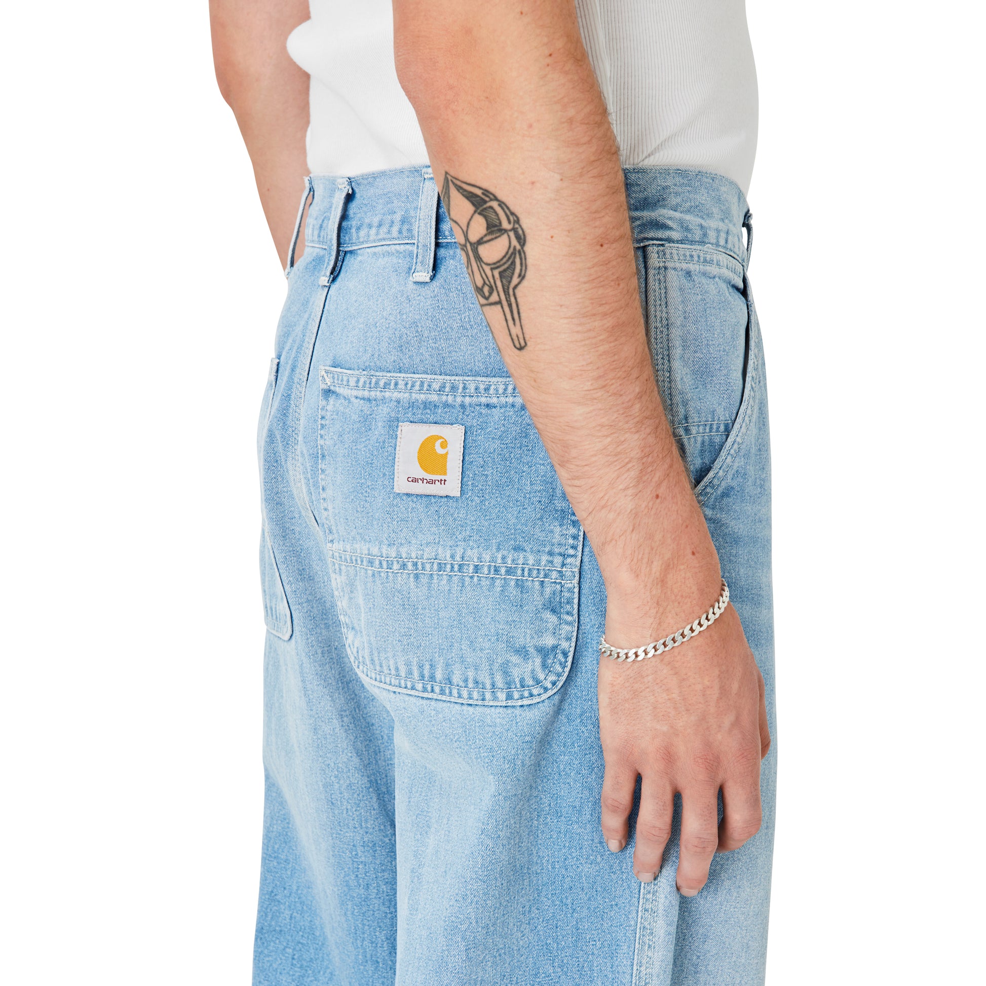 Carhartt WIP - Simple Pant Norco - BLUE LIGHT TRUE WASH / Blå - Bukser