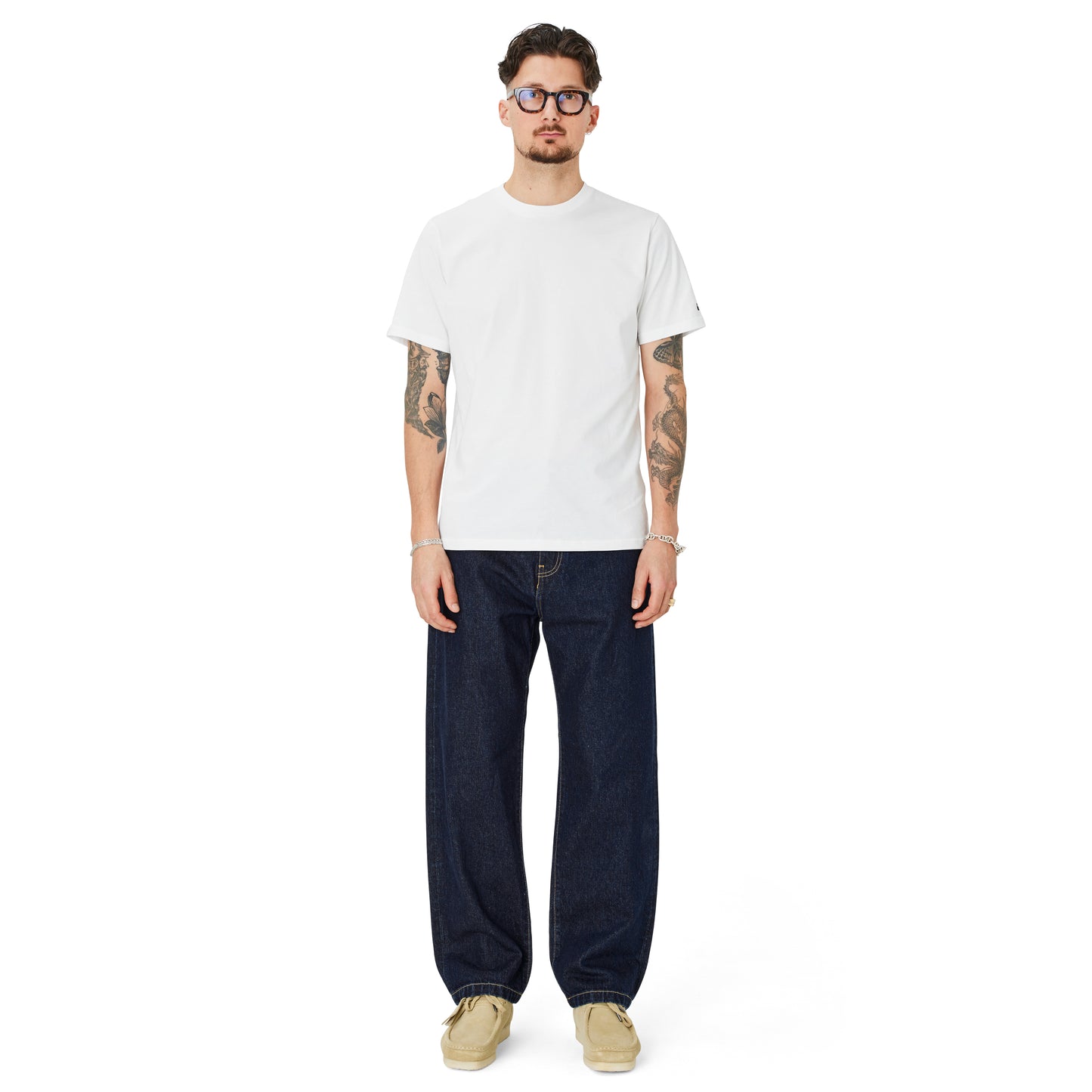 Carhartt WIP - Landon Pant Robertson - BLUE RINSED / Blå - Bukser