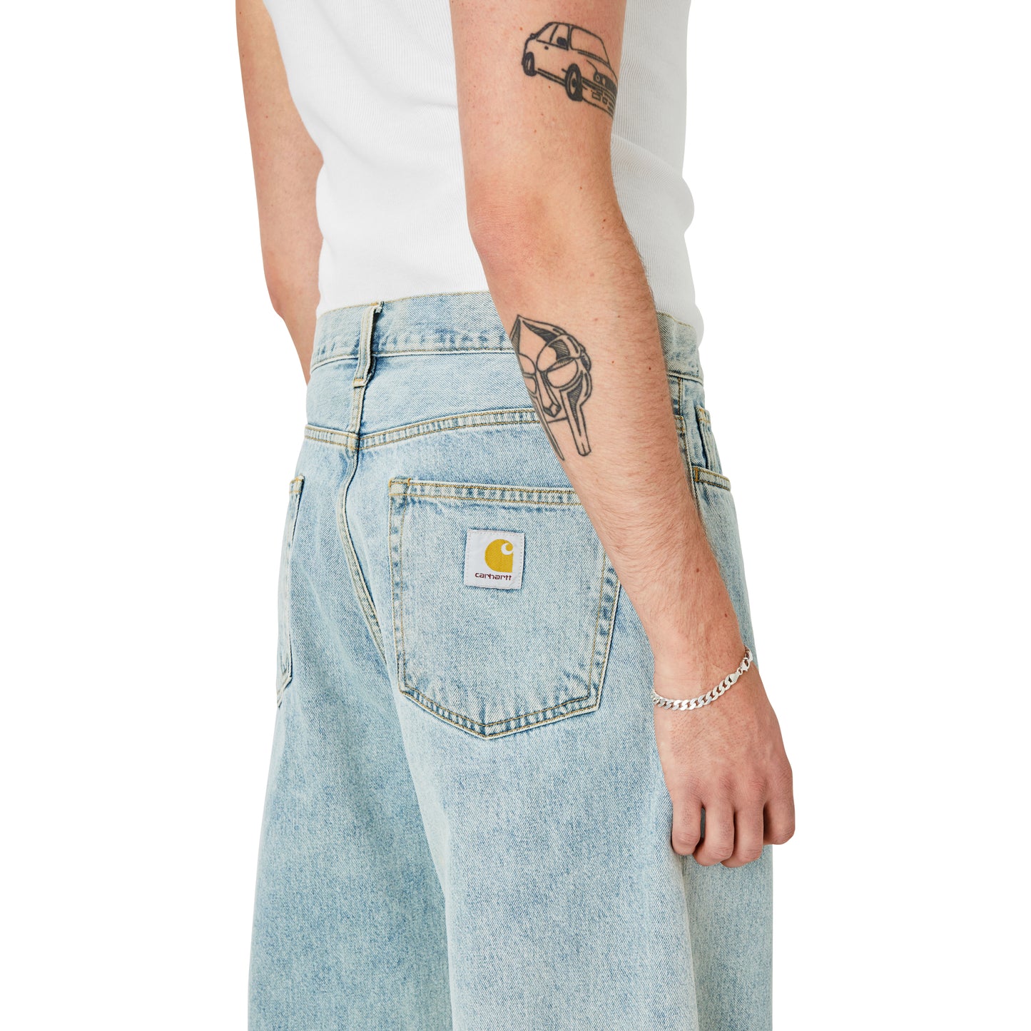 Carhartt WIP - Landon Pant Robertson - BLUE BLEACHED / Blå - Bukser