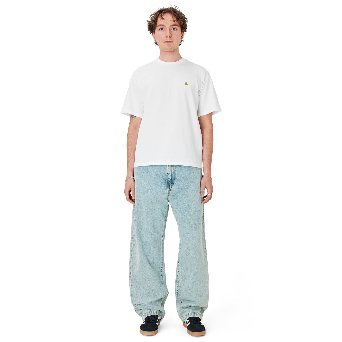 Carhartt WIP - Landon Pant Robertson - BLUE BLEACHED / Blå - Bukser