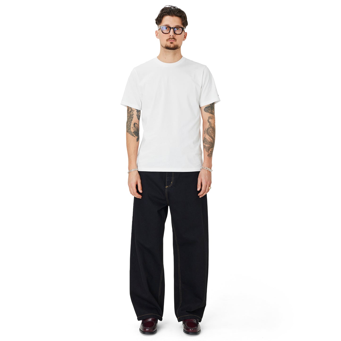 Carhartt WIP - Brandon Pant Smith - BLACK RINSED / Sort - Bukser