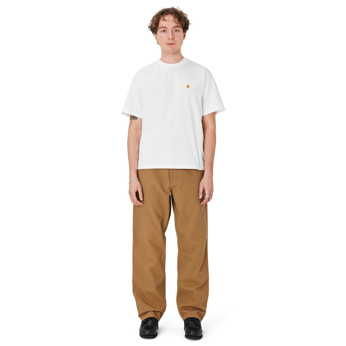 Carhartt WIP - Single Knee Pant Dearborn - HAMILTON BROWN / Brun - Bukser