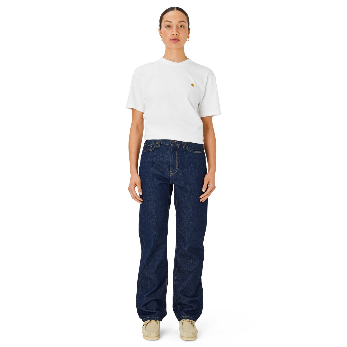 Carhartt WIP - W' Noxon Pant Smith - BLUE RINSED / Blå - Bukser