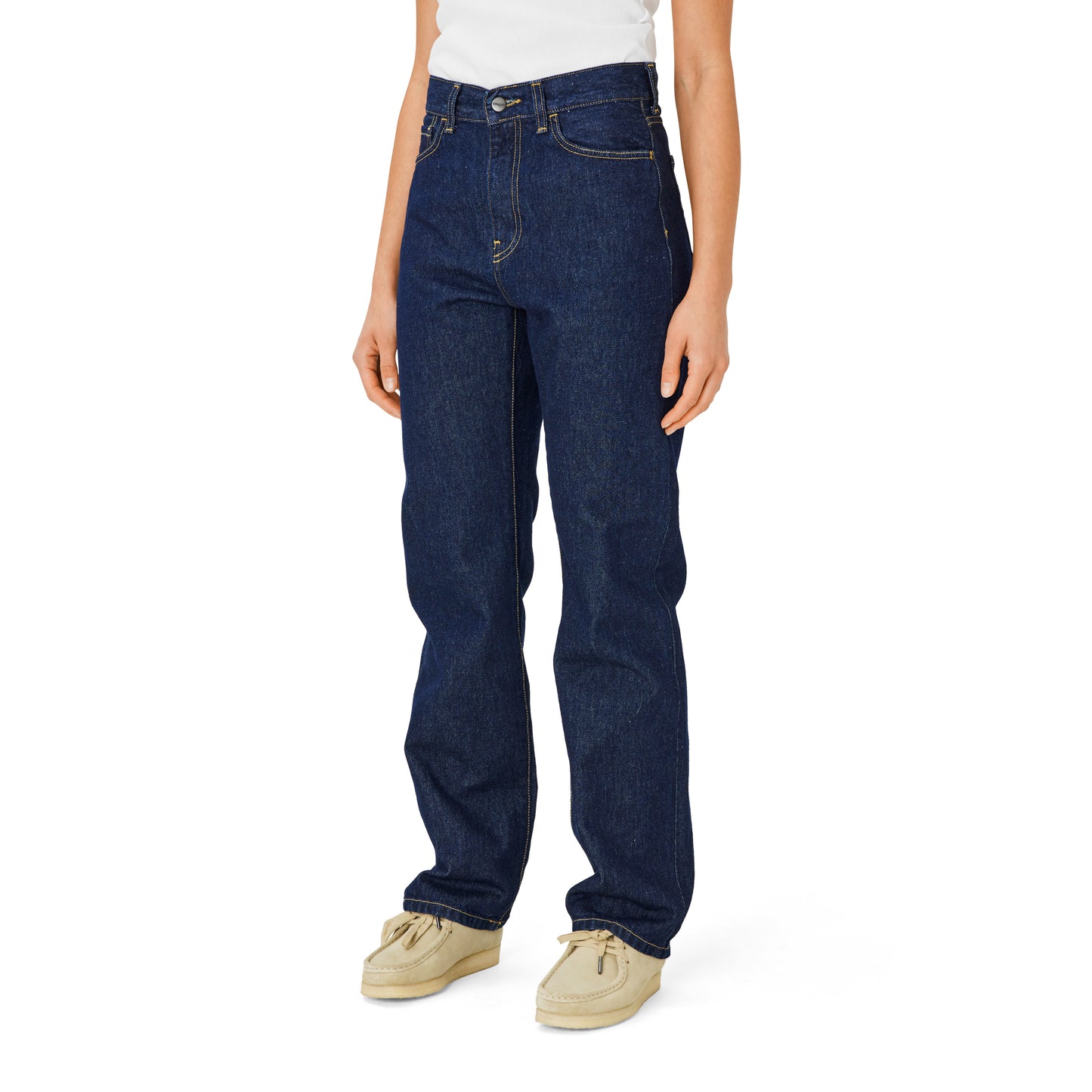 Carhartt WIP - W' Noxon Pant Smith - BLUE RINSED / Blå - Bukser
