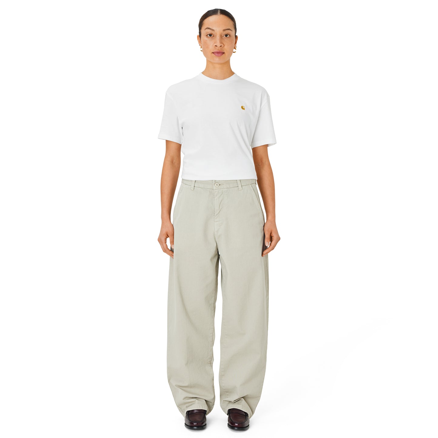 Carhartt WIP - W' Brady Pant - FLEUR DE SEL||FLEUR DE SEL GARMENT / Beige - Bukser