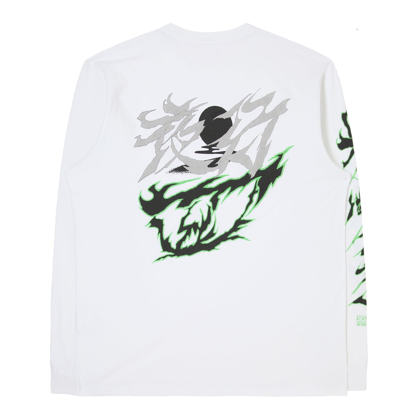 Edwin - Demons T-Shirt LS - WHITE / Hvid - T-Shirts