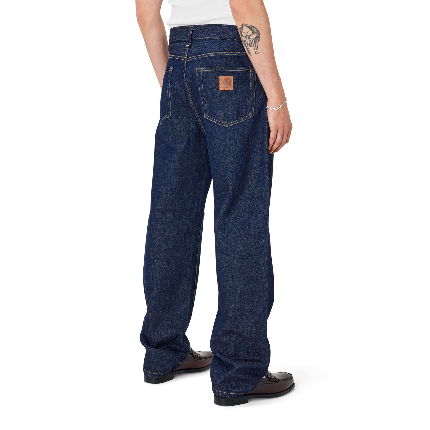 Carhartt WIP - Aaron Pant - BLUE RINSED / Blå - Bukser