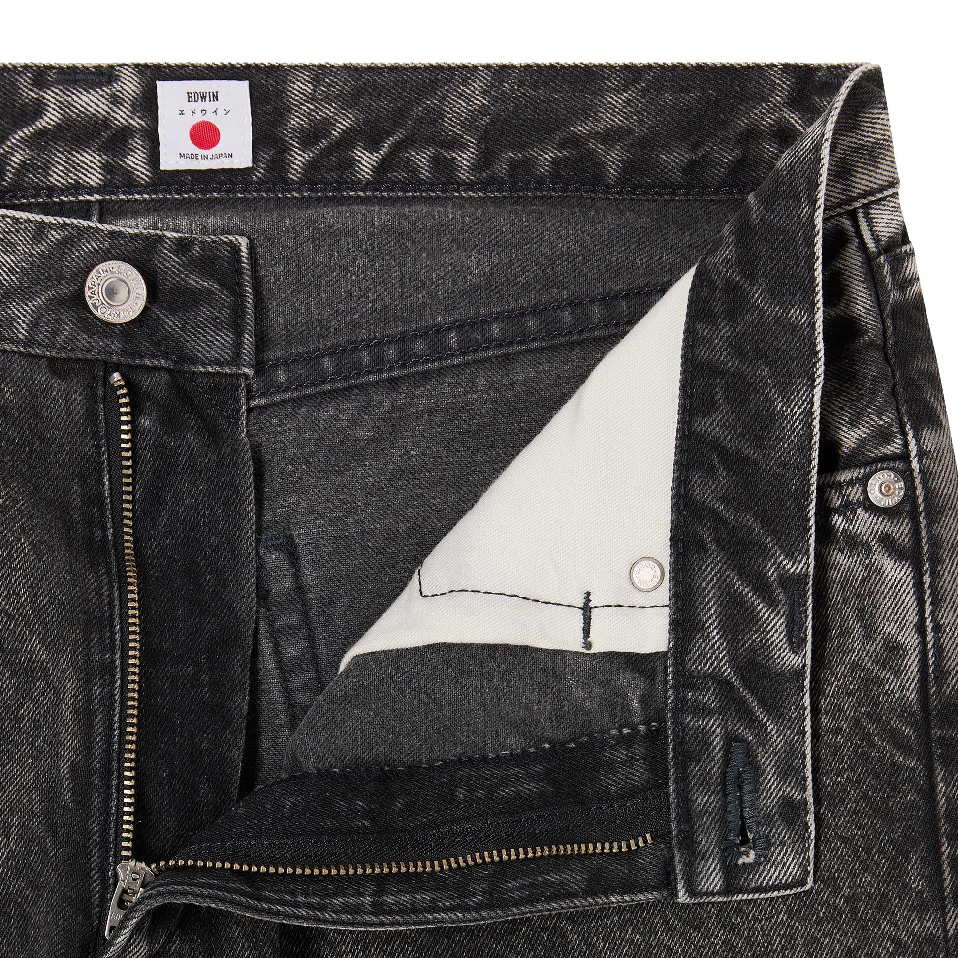 Edwin - Loose Jeans - BLACK/MID DARK USED / Sort - Bukser