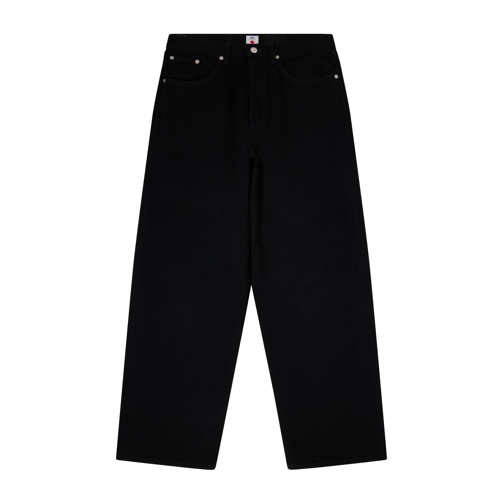 Edwin - Wide Pant - BLACK UNWASHED / Sort - Bukser