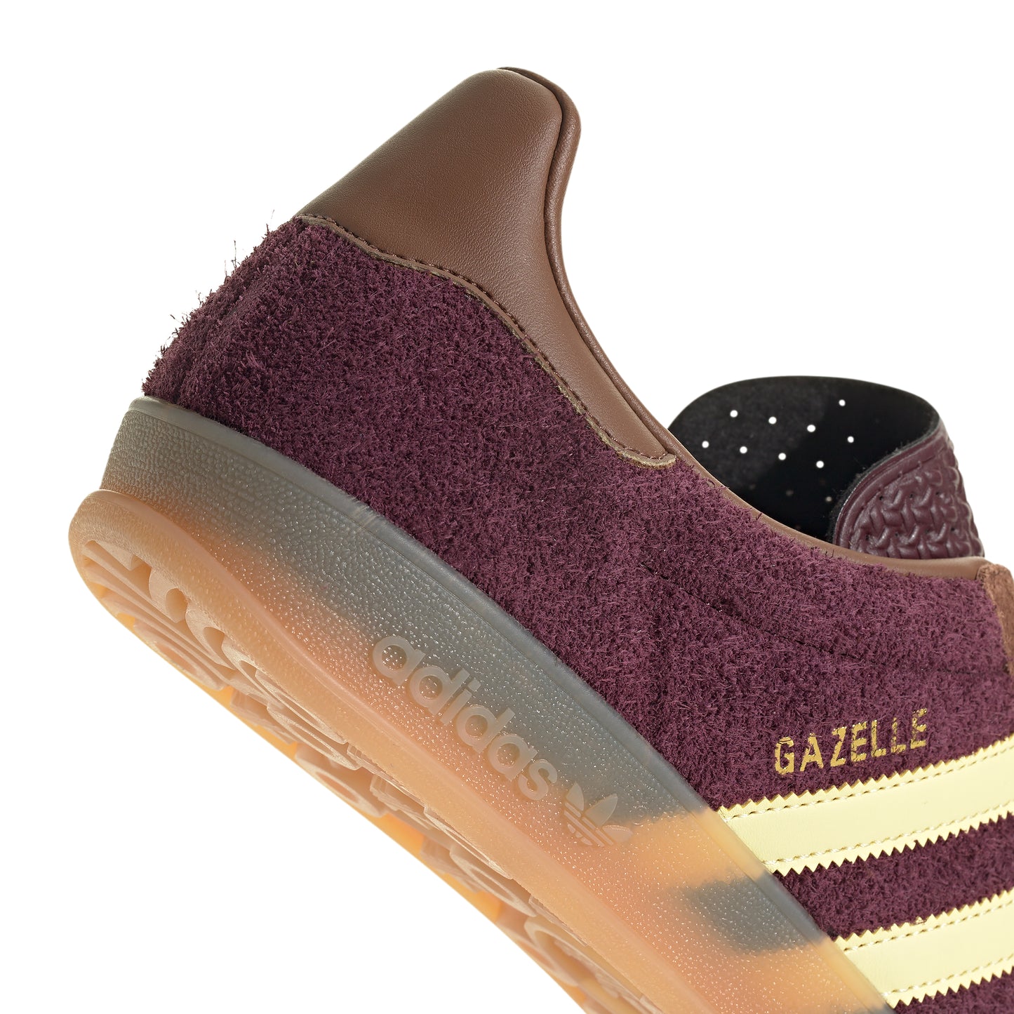 Adidas Originals - Gazelle Indoor - MAROON / YELLOW / Brun||Bordeaux - Sko