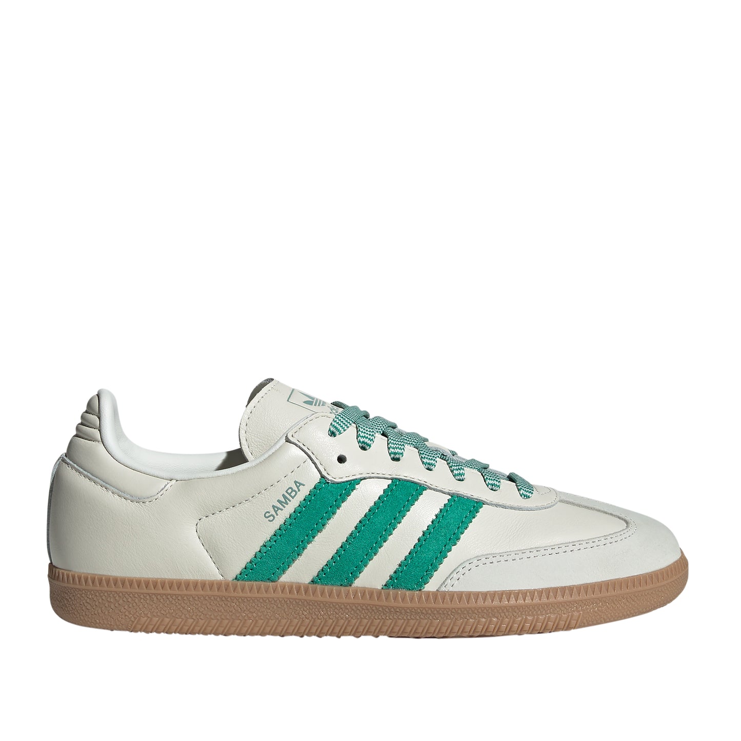 Adidas Originals - Samba OG - OWHITE/COUGRN/HAZGRN / Hvid||Grøn - Sko
