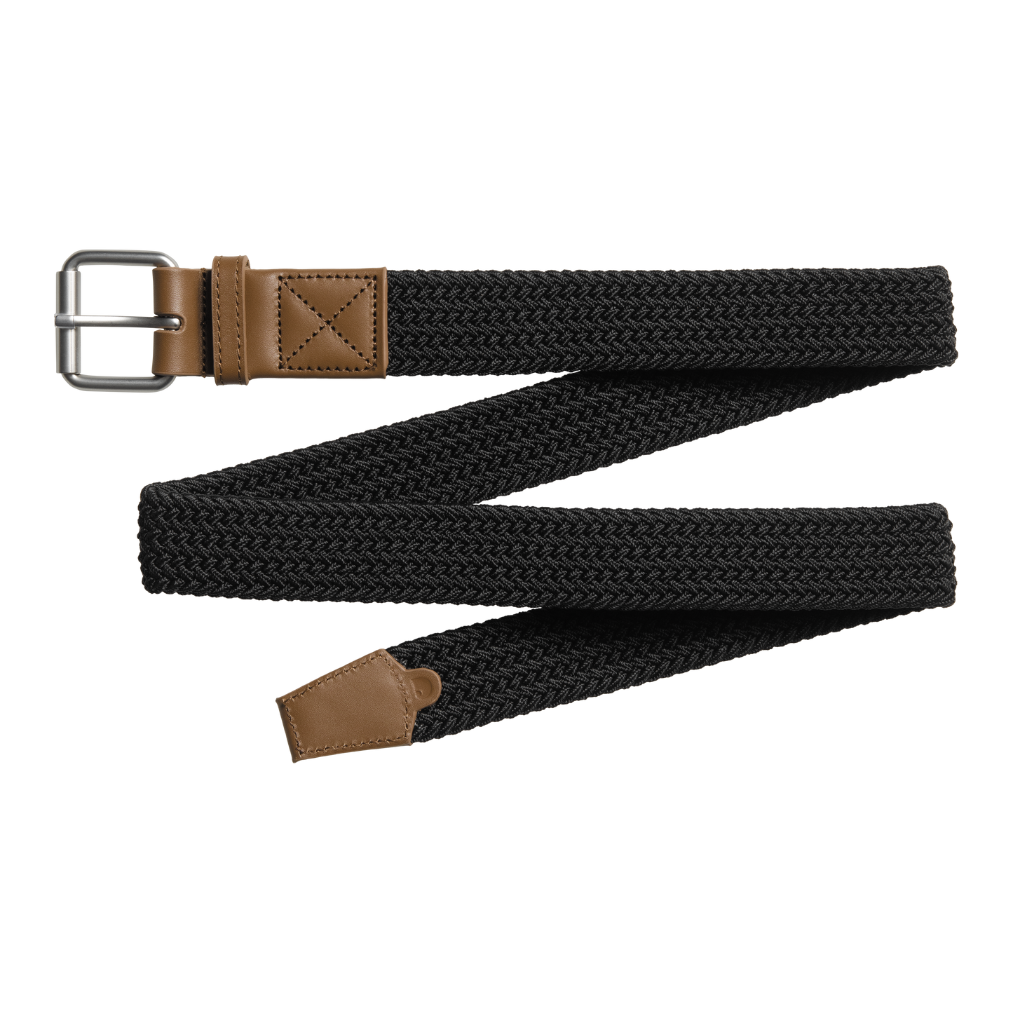 Carhartt WIP - Jackson Belt - BLACK / DARK COGNAC / Sort||Brun - Accessories