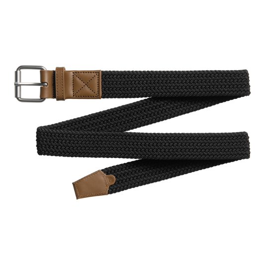 Carhartt WIP - Jackson Belt - BLACK / DARK COGNAC / Sort||Brun - Accessories