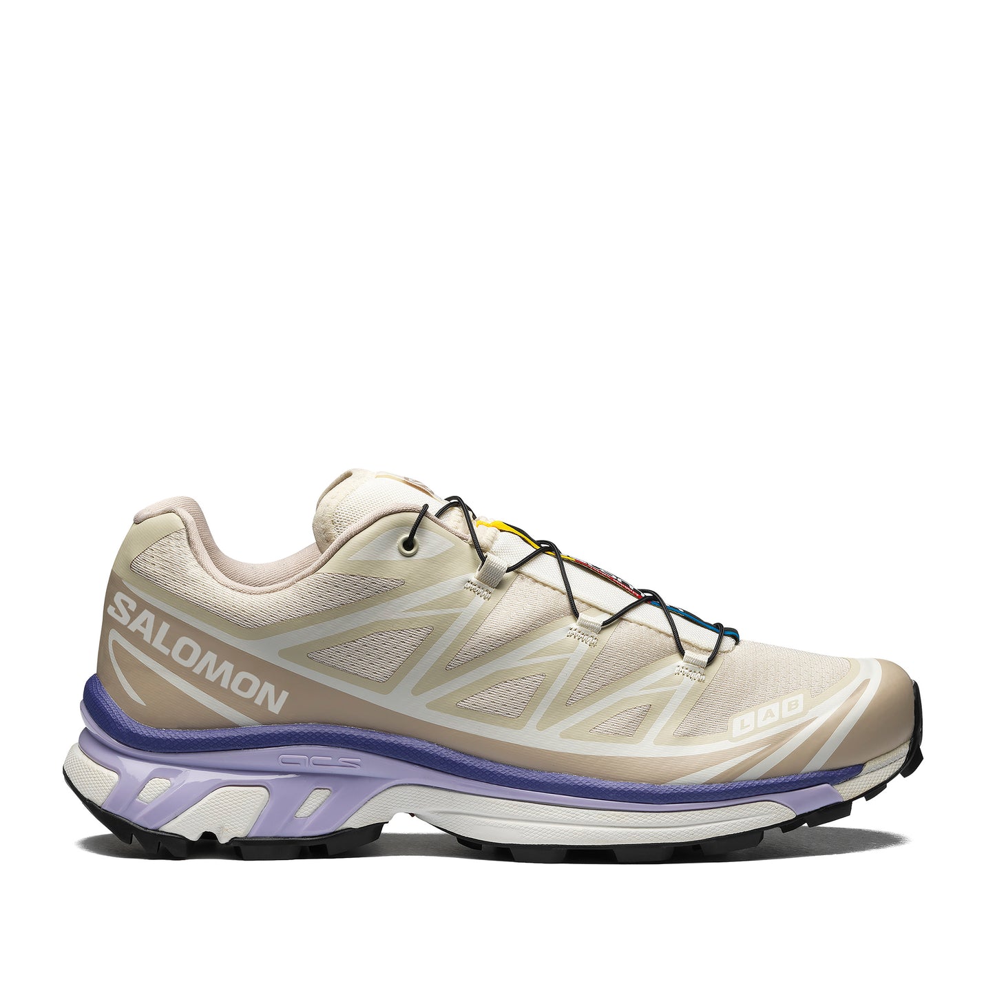 Salomon - XT-6 - ALMOND MILK/SILVER C / Beige||Lilla - Sko
