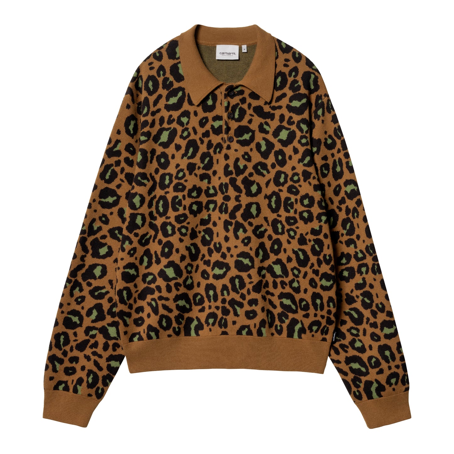 Carhartt WIP - L/S Arlo Polo - TAMARIND / Mønster||Brun - Strik