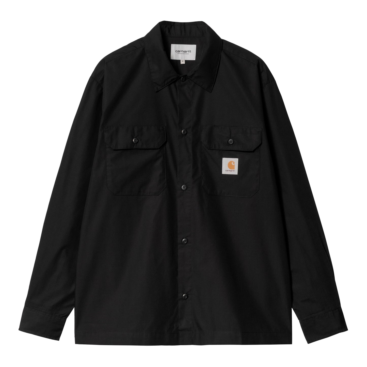 Carhartt WIP - L/S Craft Shirt - BLACK / Sort - Skjorter