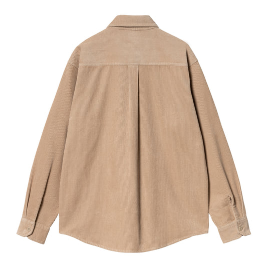 Carhartt WIP - L/S Flint Shirt - WALL RINSED / Beige - Skjorter