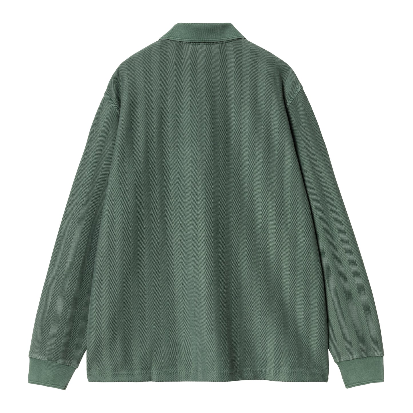 Carhartt WIP - L/S Morrison Rugby Shirt - conifer pigment garm - Herre > Polos