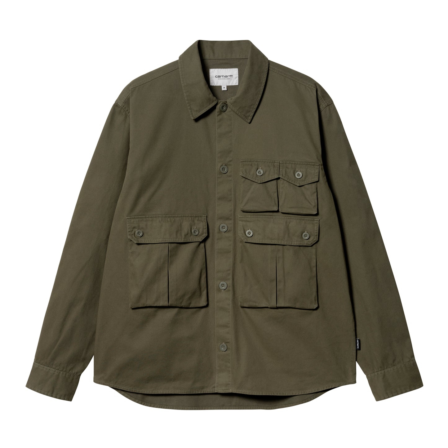 Carhartt WIP - L/S Tracker Shirt - OFFICE GREEN / Grøn - Skjorter