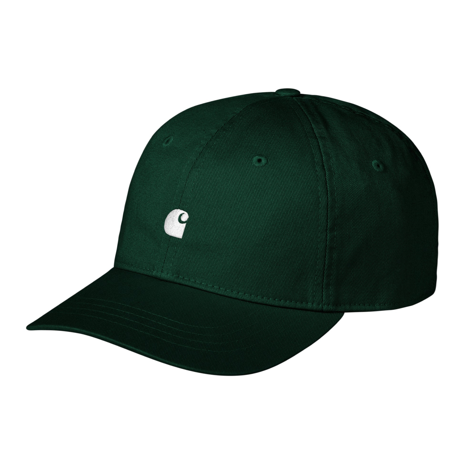 Carhartt WIP - Madison Logo Cap - CONIFER / WHITE / Grøn - Accessories