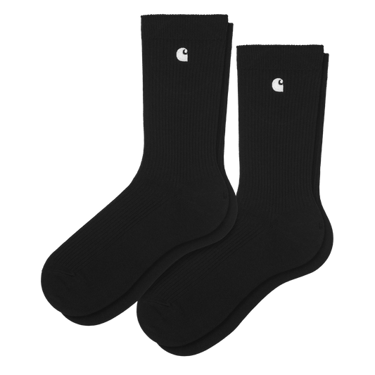 Carhartt WIP - Madison Pack Socks - BLACK / WHITE / Sort - Accessories