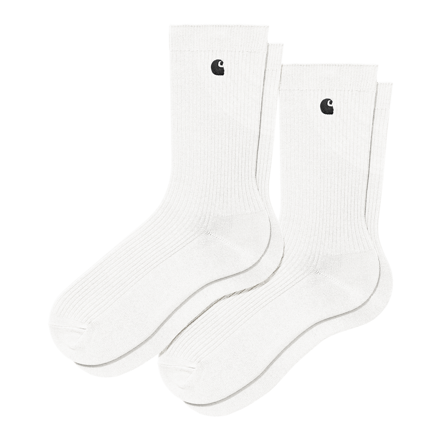 Carhartt WIP - Madison Pack Socks - WHITE / BLACK / Hvid - Accessories