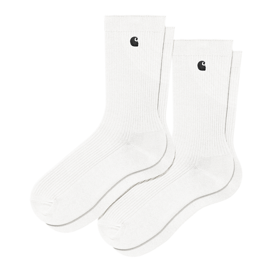 Carhartt WIP - Madison Pack Socks - WHITE / BLACK / Hvid - Accessories