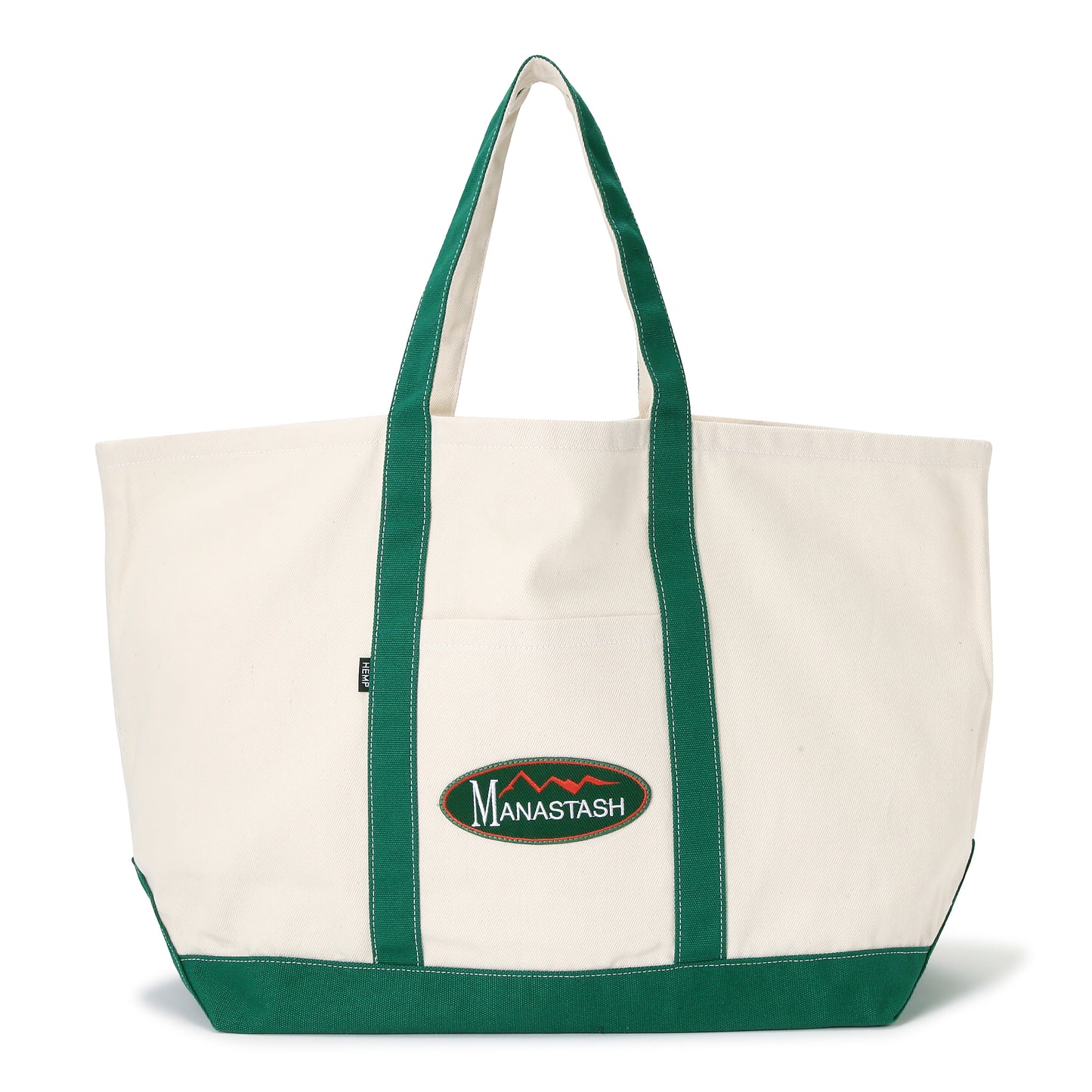 Manastash - Mana Hemp Tote Large - GREEN / Hvid||Grøn - Accessories