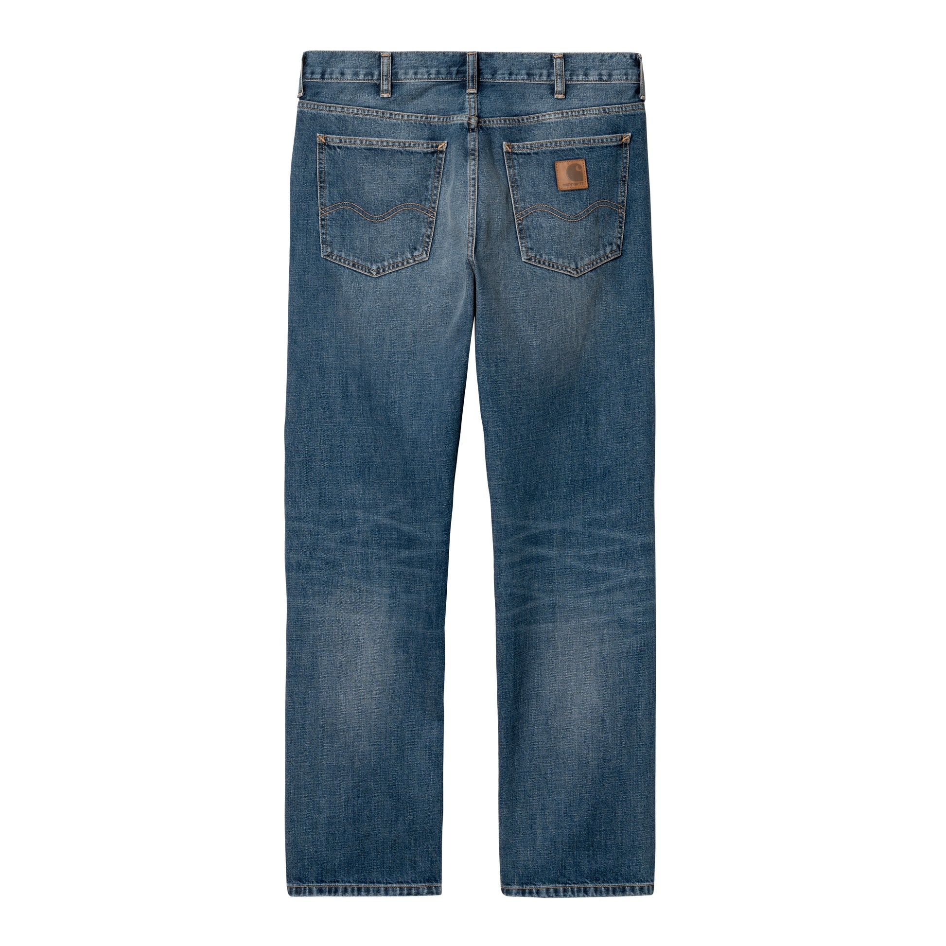 Carhartt WIP - Marlow Pant - BLUE DARK USED WASH / Blå - Bukser