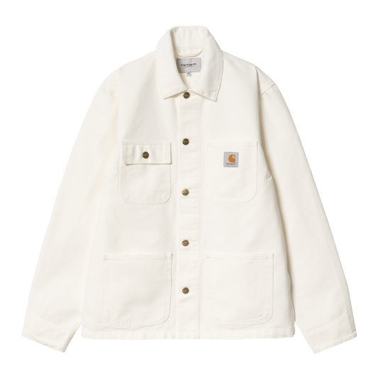 Carhartt WIP - Michigan Coat (Summer) - WAX / WAX RINSED / Hvid - Jakker