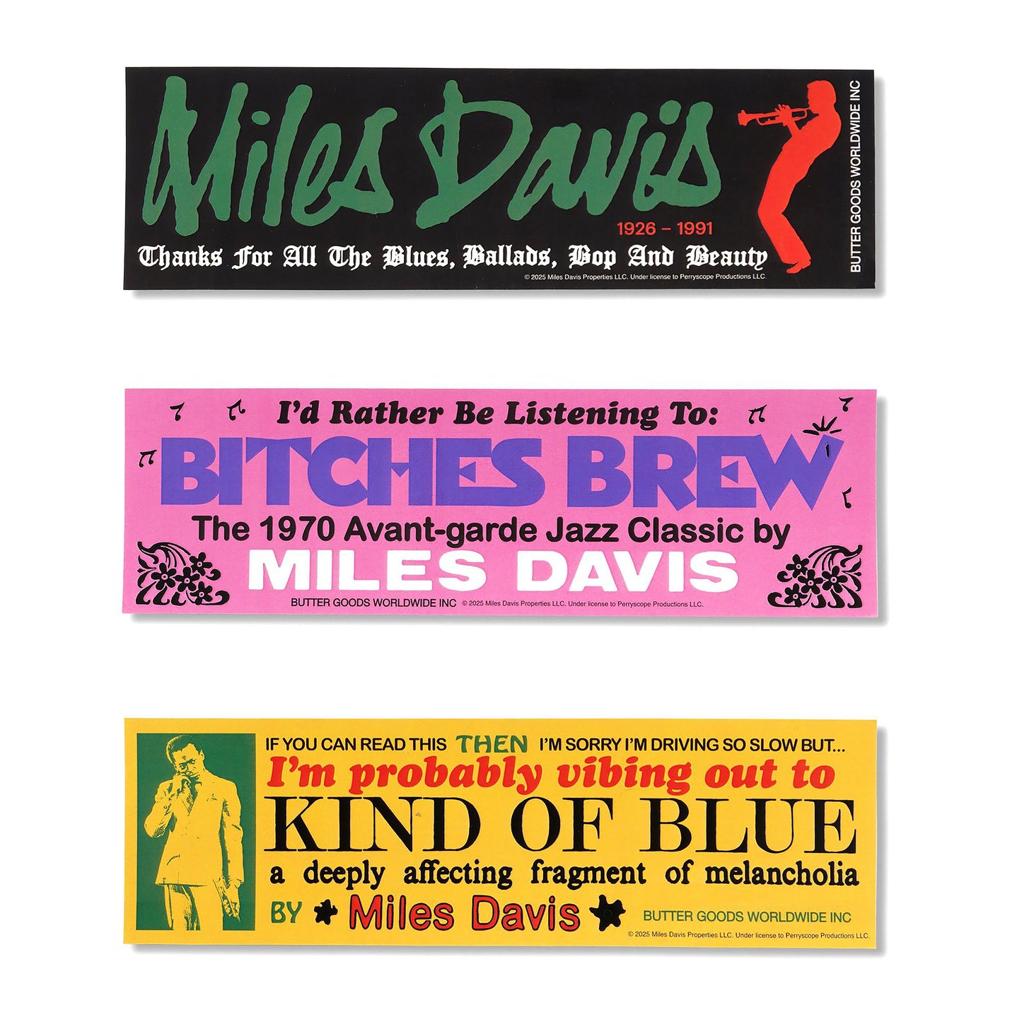 Miles Bumper Sticker Pack
