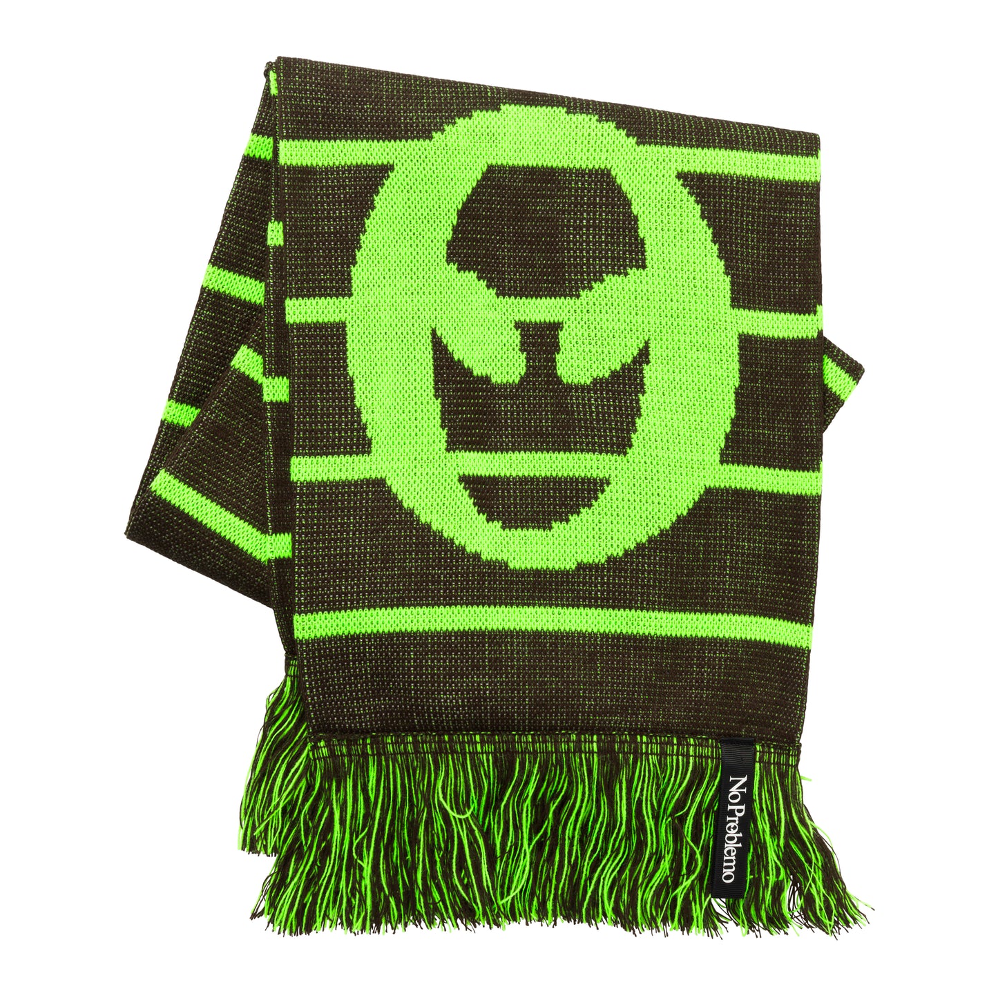 No Problemo - No Problemo Striped Scarf - OLIVE / Grøn - Accessories