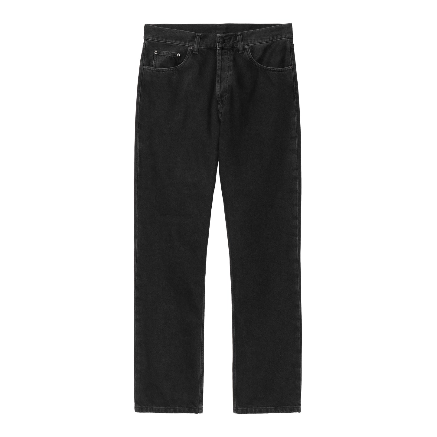 Carhartt WIP - Nolan Pant Marshfield - BLACK STONE WASHED / Sort - Bukser