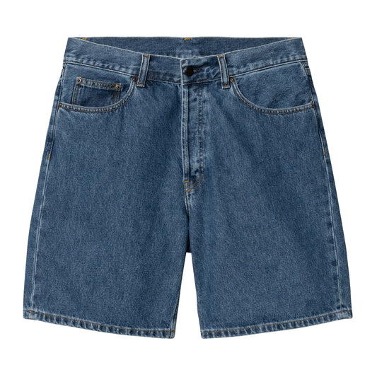 Carhartt WIP - Nolan Short - BLUE HEAVY STONE WAS / Blå - Shorts