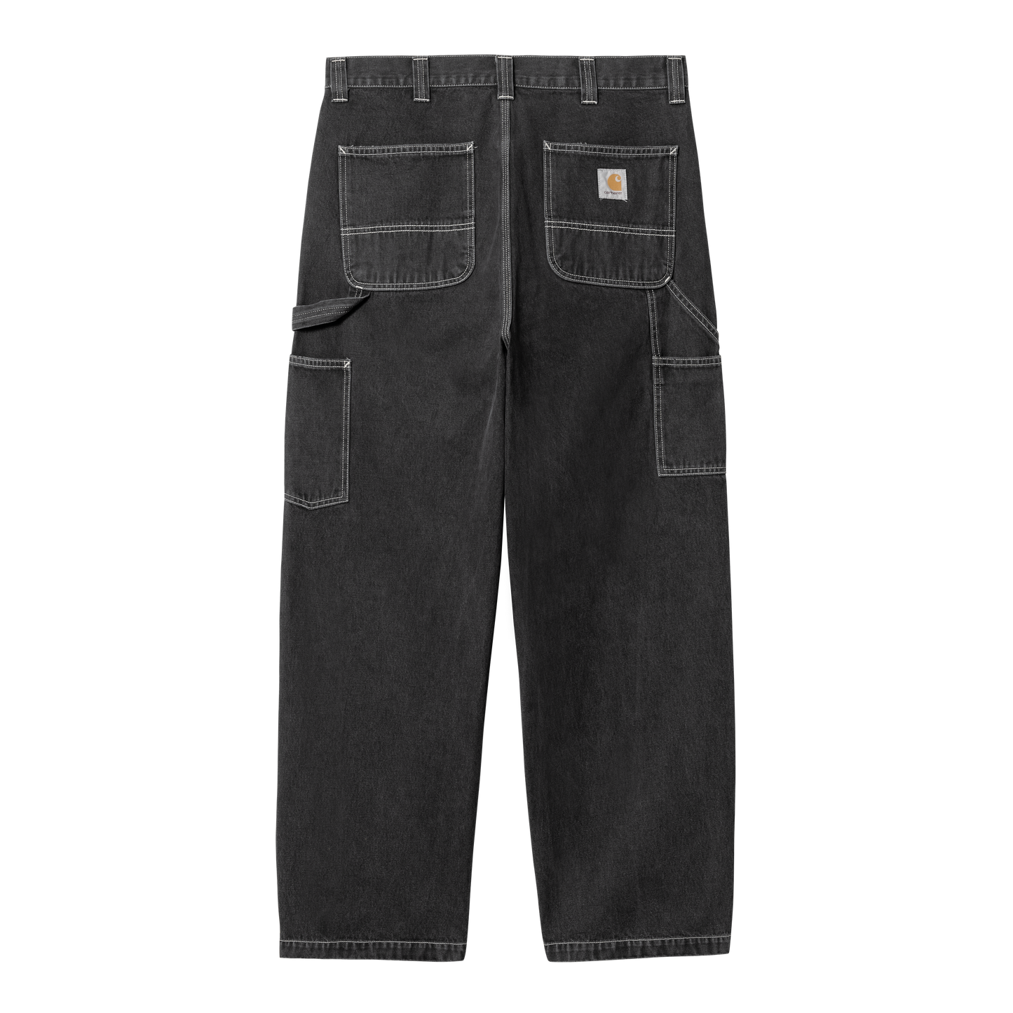 Carhartt WIP - OG Single Knee Pant Norco - BLACK STONE WASHED / Sort - Bukser
