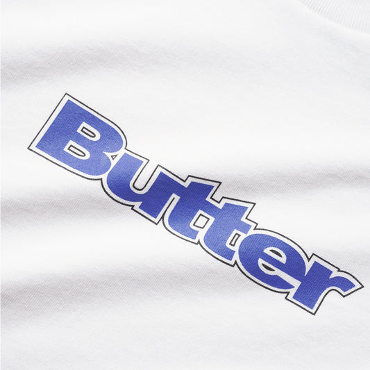 Butter Goods - Outline Logo Tee - WHITE / Hvid - T-Shirts