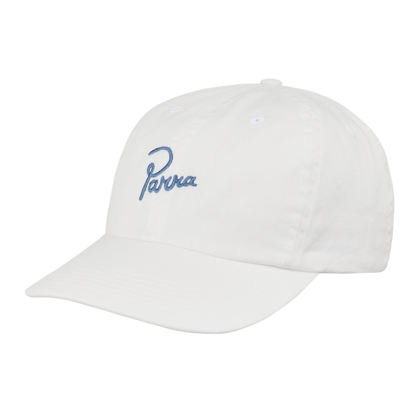 By Parra - Script Logo 6 Panel Hat - WHITE / Hvid - Accessories