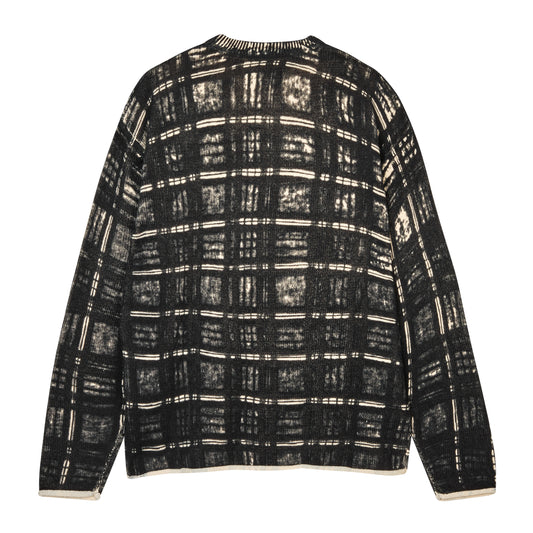 Printed Plaid Sweater